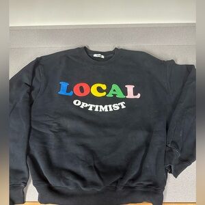 Madhappy local optimist crewneck heritage in black.